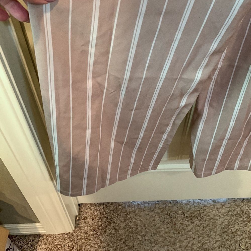 The Clothing Company dusty pink striped pantsuit/jumpsuit, small - Picture 8 of 8